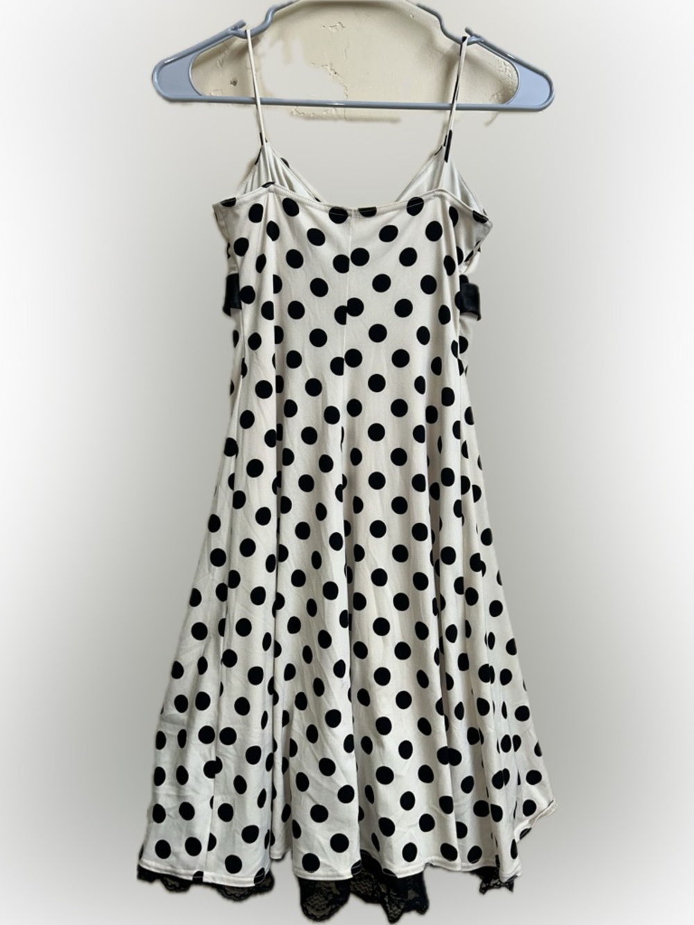 🔥5/$30🔥 Polka Dot Tie Waist Pinup Dress | City Triangles | Size Small - Picture 3 of 10